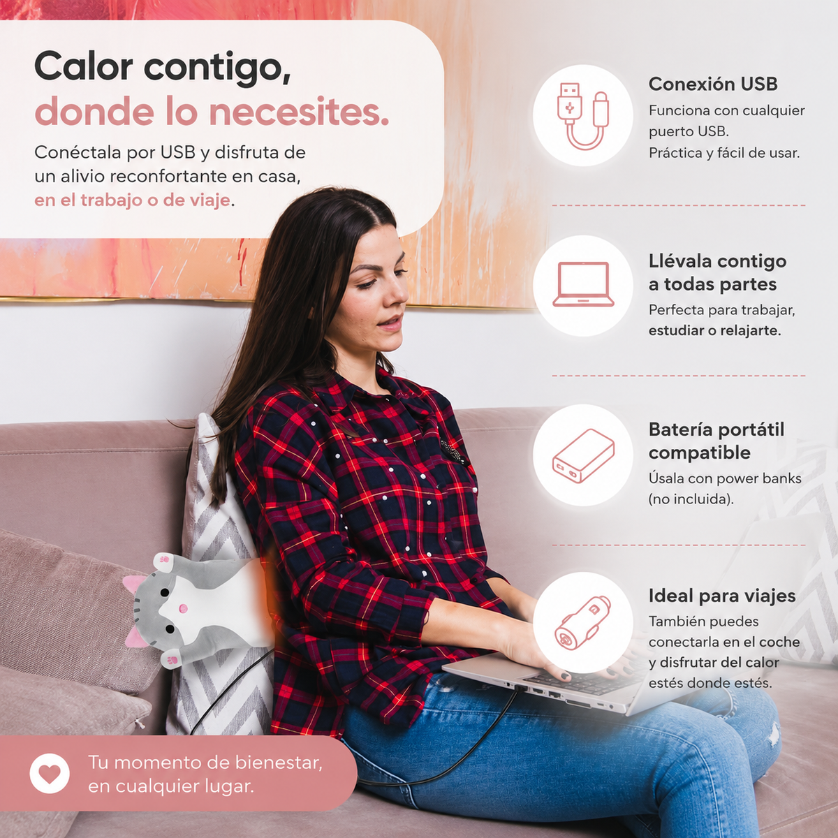 Almohadilla Gato Para Menstruación